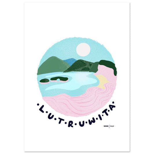 lutruwita /Tasmania beach art print