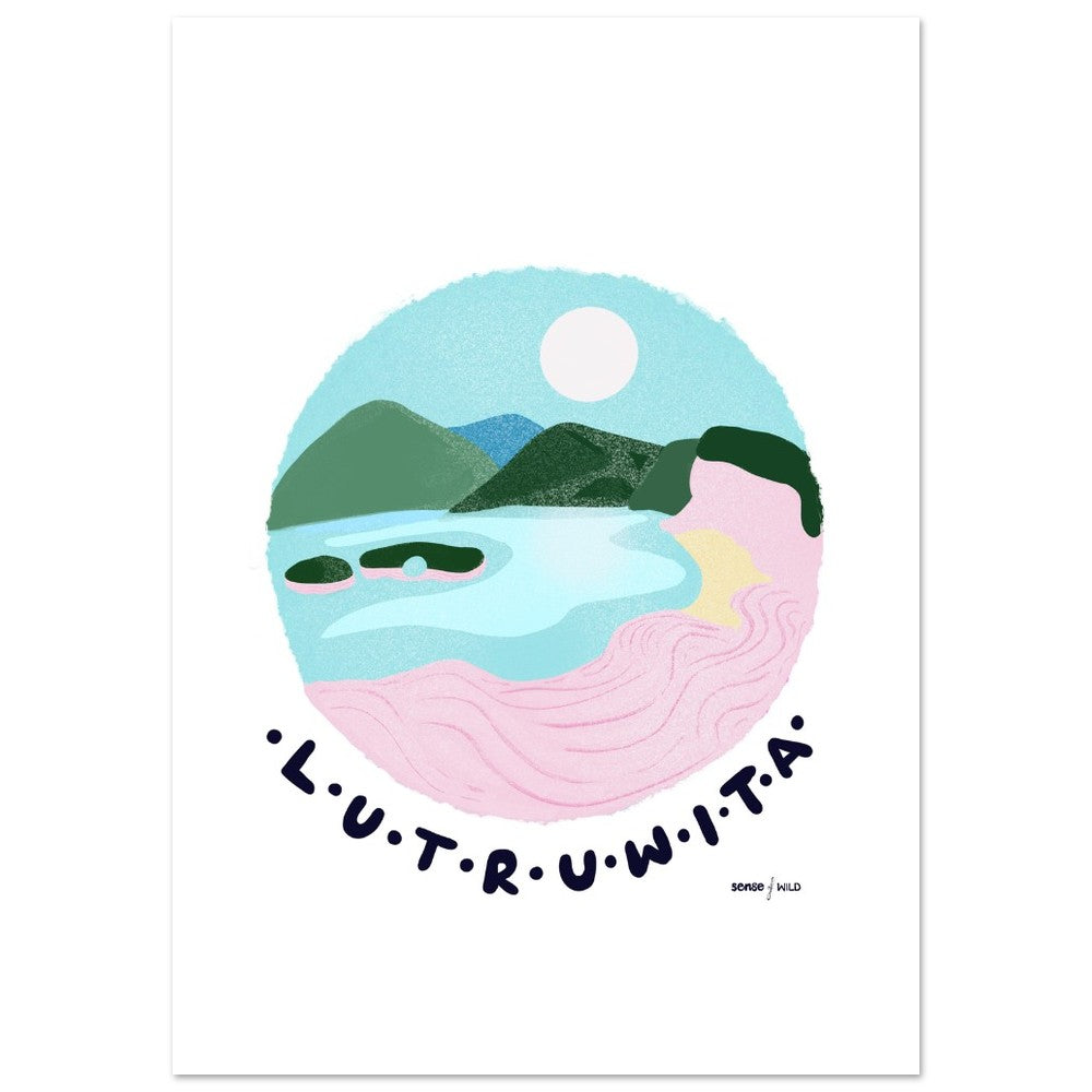 lutruwita /Tasmania beach art print