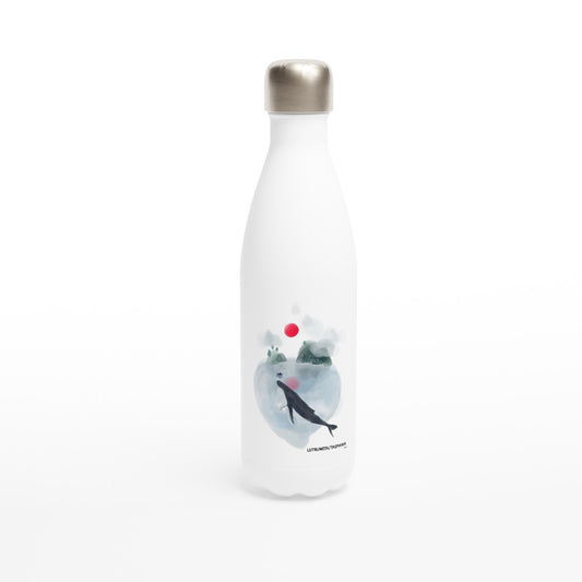 humpback whale -stainless steel water bottle